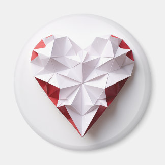 Aimant Coeur de Bicolor origami