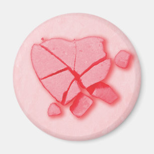 Aimant Coeur de bonbons brisé