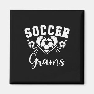 Aimant Coeur de foot Soccer Grams