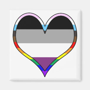 Aimant Coeur de la Fierté d'As