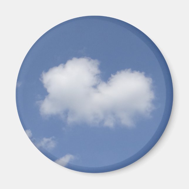 Aimant Cœur de nuage  (Devant)