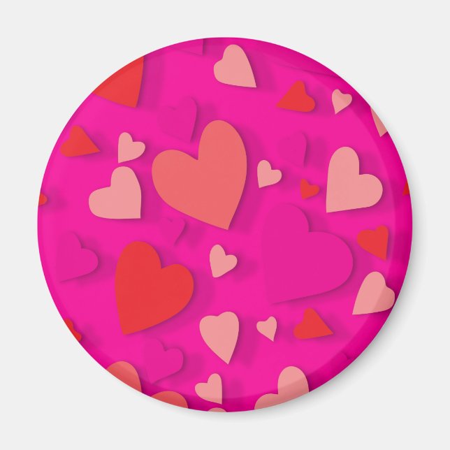 Aimant Coeur de papier décoratif 2 (Devant)