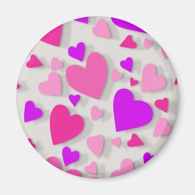 Aimant Coeur de papier décoratif 3 (Devant)