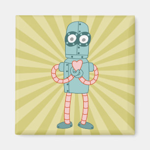 Aimant Coeur de Valentine de robot