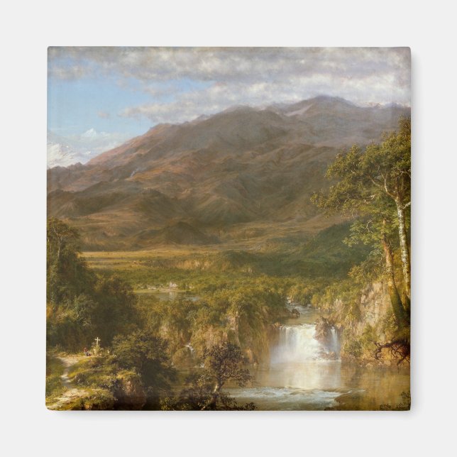 Aimant Coeur des Andes (Paysage sud-américain) (Devant)