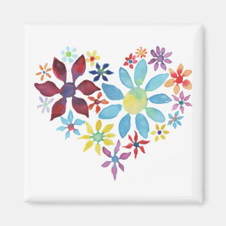 Aimant Coeur des fleurs