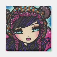 Coeur d'hiver de la fille de neige de glace Art Ha