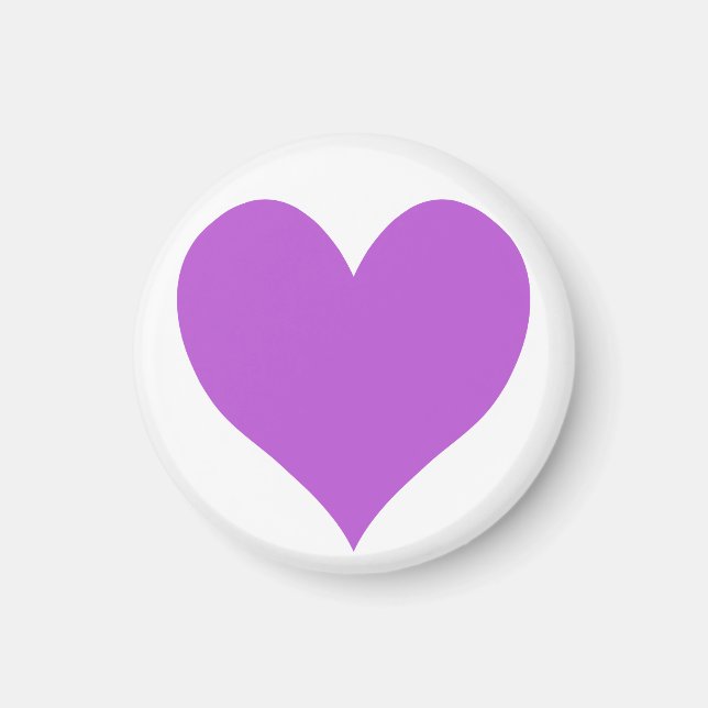 Aimant Coeur d'orchidée moyen mignon (Devant)