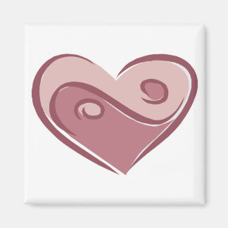Aimant coeur du yin yang