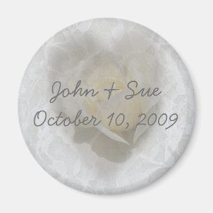 Aimant Coeur d'un Rose