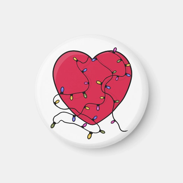 Aimant Coeur éclairé (Devant)