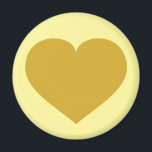 Aimant Coeur en or solide<br><div class="desc">Cet aimant est constitué d'un coeur en or. L'aimant coeur en or massif fait un grand 50e anniversaire de sauver la date ou la faveur de la fête.</div>