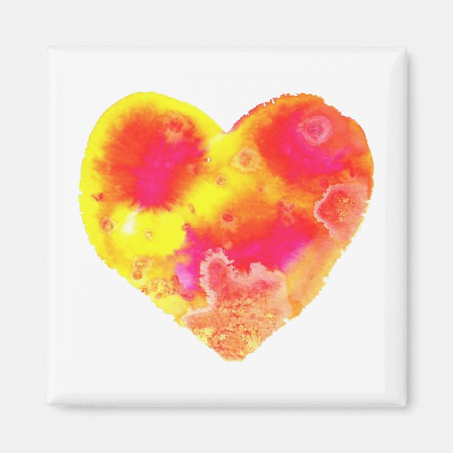 Aimant Coeur joyeux (Devant)