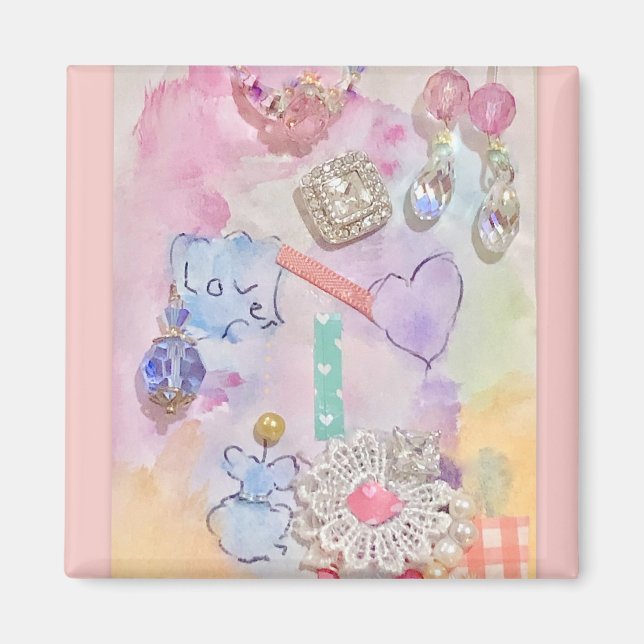 Aimant Coeur - Juste Plat Plutôt (Devant)