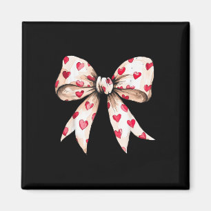 Aimant Coeur mignon amour Coquette Bow Valentine's Day Fe