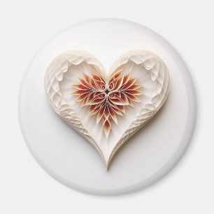 Aimant Coeur ornemental