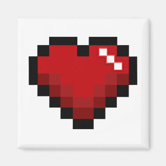 Aimant Coeur pixelé