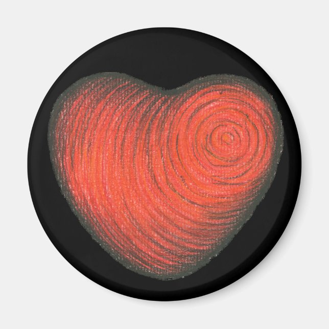 Aimant Coeur rouge (Devant)