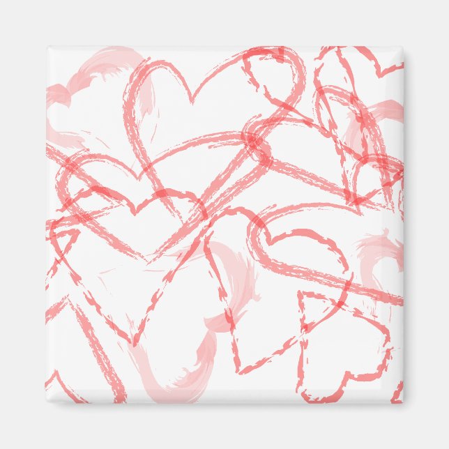 Aimant coeur rouge (Devant)