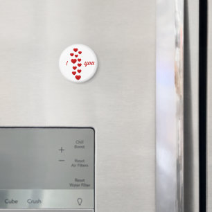 Aimant coeur rouge valentin Je t'aime