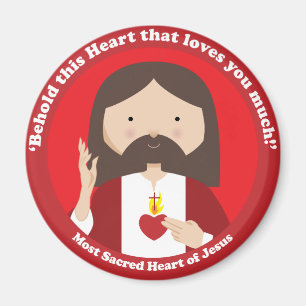 Aimant Coeur sacré de Jésus
