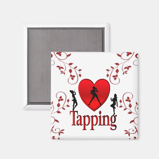Aimant Coeur Tapping Dance Design (Recto/Verso)