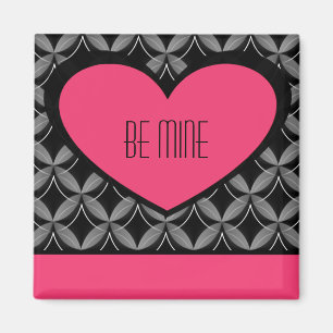 Aimant Coeur Ultra Glam, rose brillant