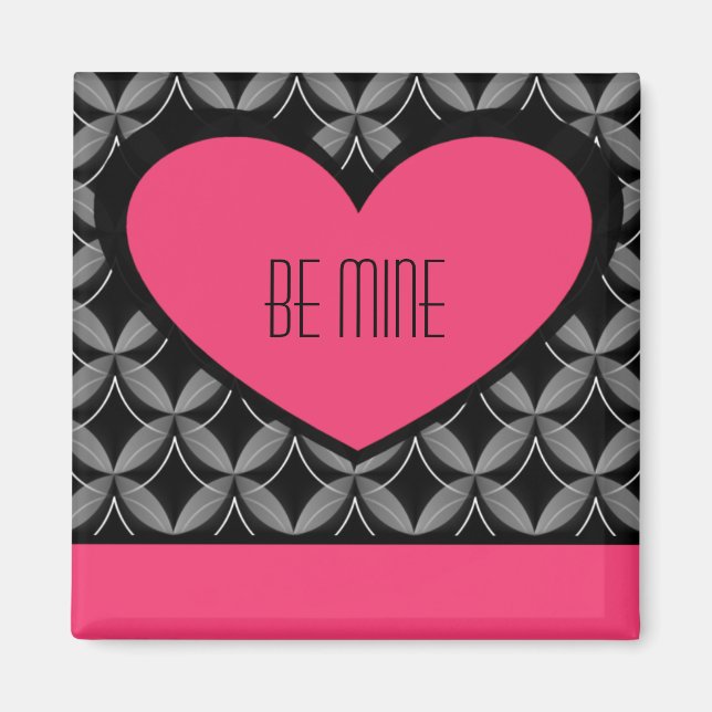 Aimant Coeur Ultra Glam, rose brillant (Devant)