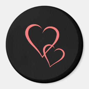 Aimant Coeurs Abstraits