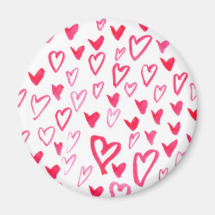 Aimant Coeurs aquarelle   Love Words Motif IV