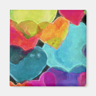 Aimant Coeurs arc-en-ciel