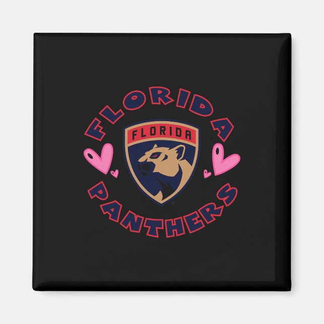 Aimant Cœurs de la Saint-Valentin des Panthers de la Flor (Devant)