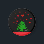 Aimant Coeurs du Liban & drapeau libanais mode / Amour<br><div class="desc">Fridge Magnets: Sky of hearts & Lebanese Flag fashion - love romantic design (Lebanon) - patriots,  Valentine's Gifts,  love my country</div>