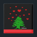 Aimant Coeurs du Liban & drapeau libanais mode / Amour<br><div class="desc">Fridge Magnets: Sky of hearts & Lebanese Flag fashion - love romantic design (Lebanon) - patriots,  Valentine's Gifts,  love my country</div>