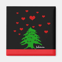 Coeurs du Liban & drapeau libanais mode / Amour