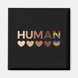 Aimant -Cœurs inclusifs pour l'égalité pour tous