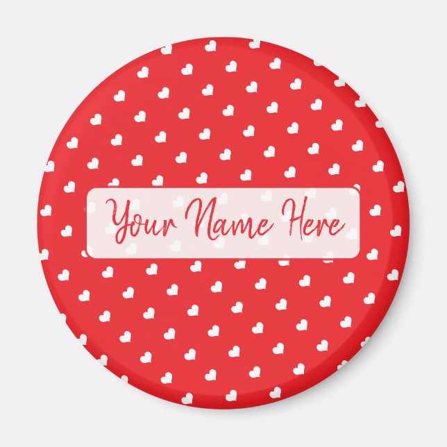 Aimant Cœurs Joyuse Saint-Valentin Moderne Amour Motif (Devant)