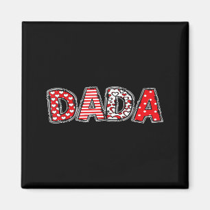 Aimant Cœurs motif à carreaux buffalo papa valentines day