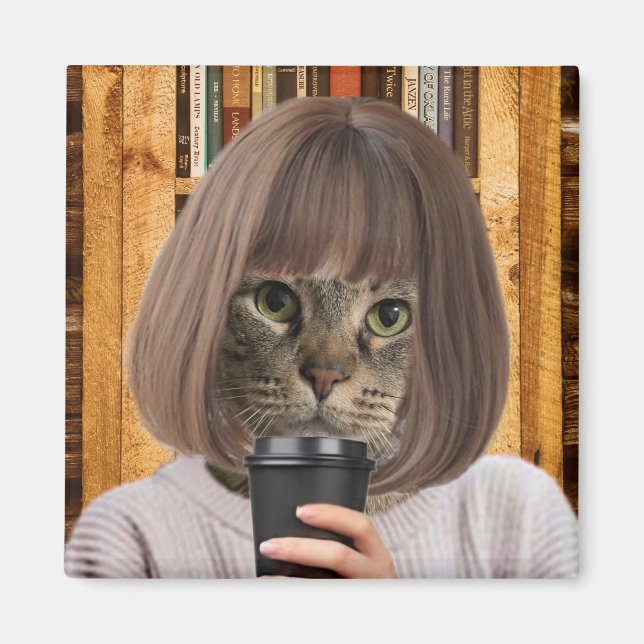 Aimant Coffe Cat Cutie (Devant)