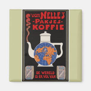 Aimant Coffee de Van Nelle's - la publicité vintage