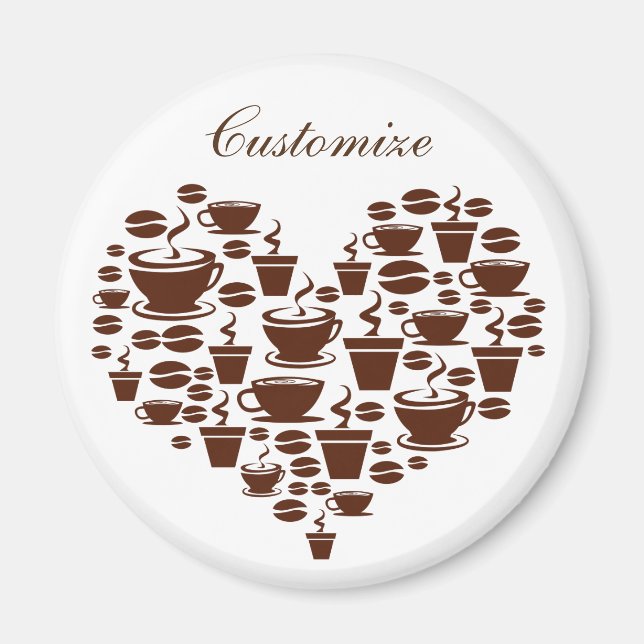 Aimant Coffee Lover Heart Thunder_Cove (Devant)