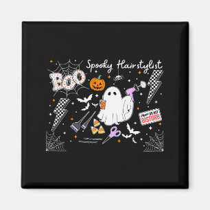 Aimant Coiffeur Halloween Coiffure Fantôme Spooky Cosméto