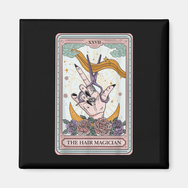 Aimant Coiffeur Tarot Card gothique Coiffeur Salon Ha (Devant)