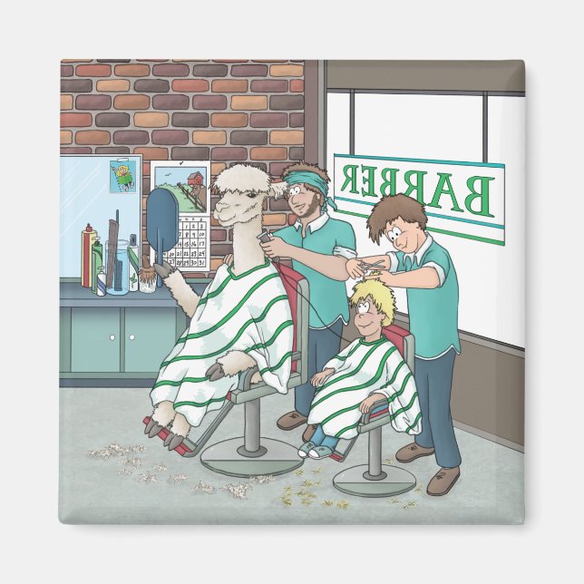 Aimant Coiffure d'Alpaca (Devant)