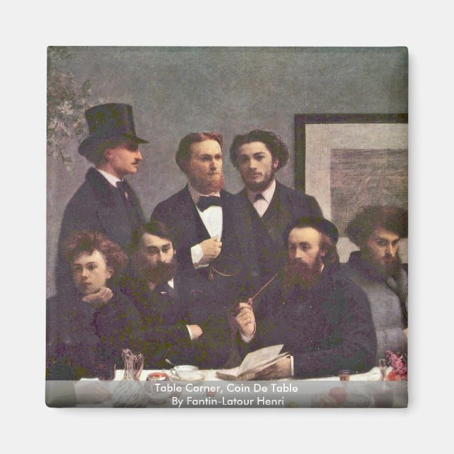 Aimant Coin Table, Pièce De Table Par Fantin-Latour Henri (Devant)