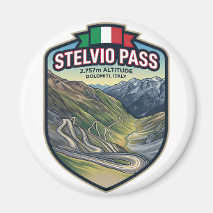 Aimant Col de Stelvio - Sport automobile Passage alpin
