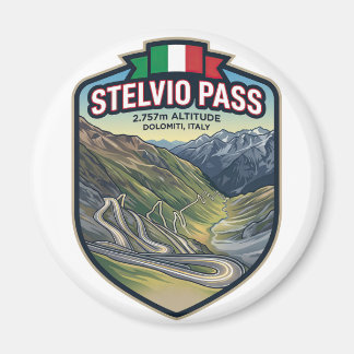 Aimant Col de Stelvio - Sport automobile Passage alpin