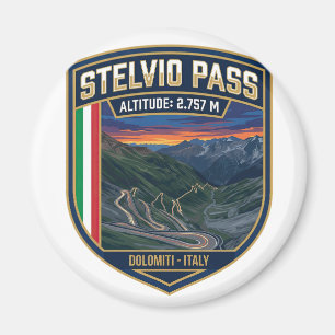 Aimant Col du Stelvio - Route Alpine Motocycliste