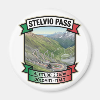 Aimant Col du Stelvio - Virages légendaires Italie