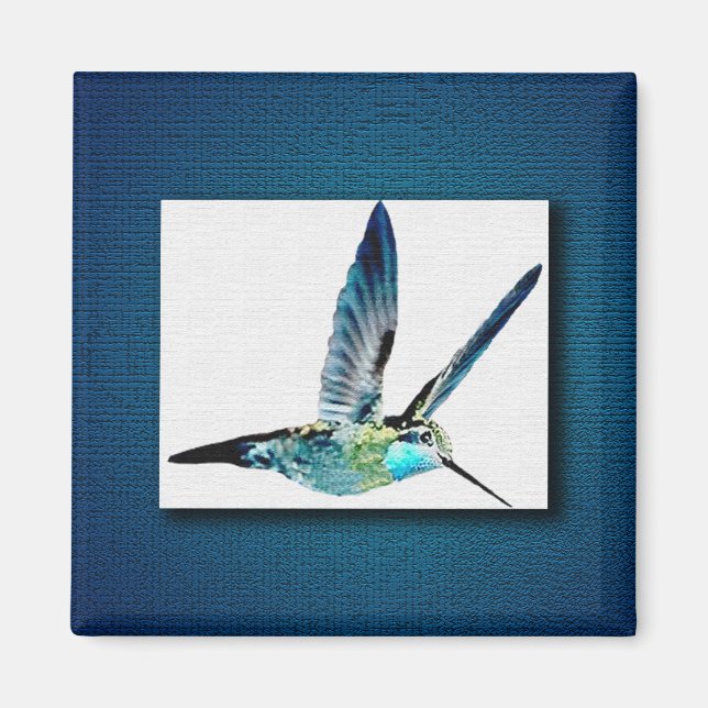 Aimant Colibri bleu (Devant)